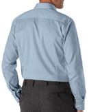 Image of a Blue Poplin Checks Giza Cotton Shirting Fabric