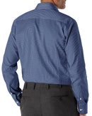 Image of a Blue Poplin Micropattern Giza Cotton Shirting Fabric