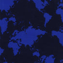 Image of a Blue Satin Prints Poly Viscose Lining Fabric