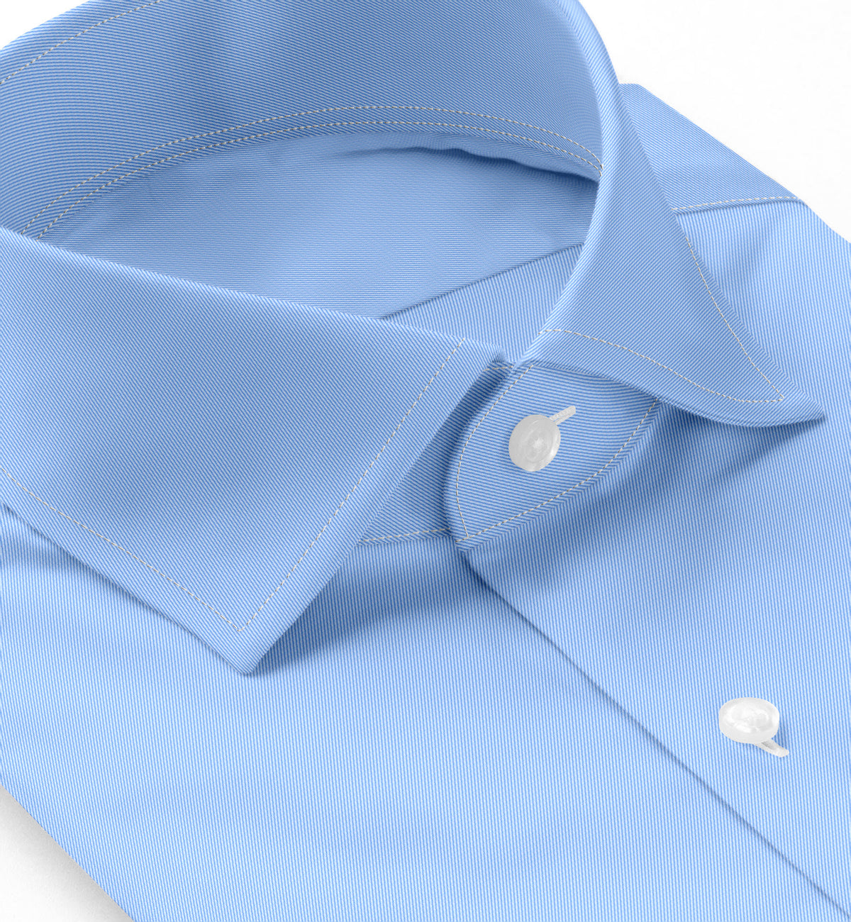 Shivas Blue Twill Micropattern Giza Cotton Shirting Fabric (LS-176-G)