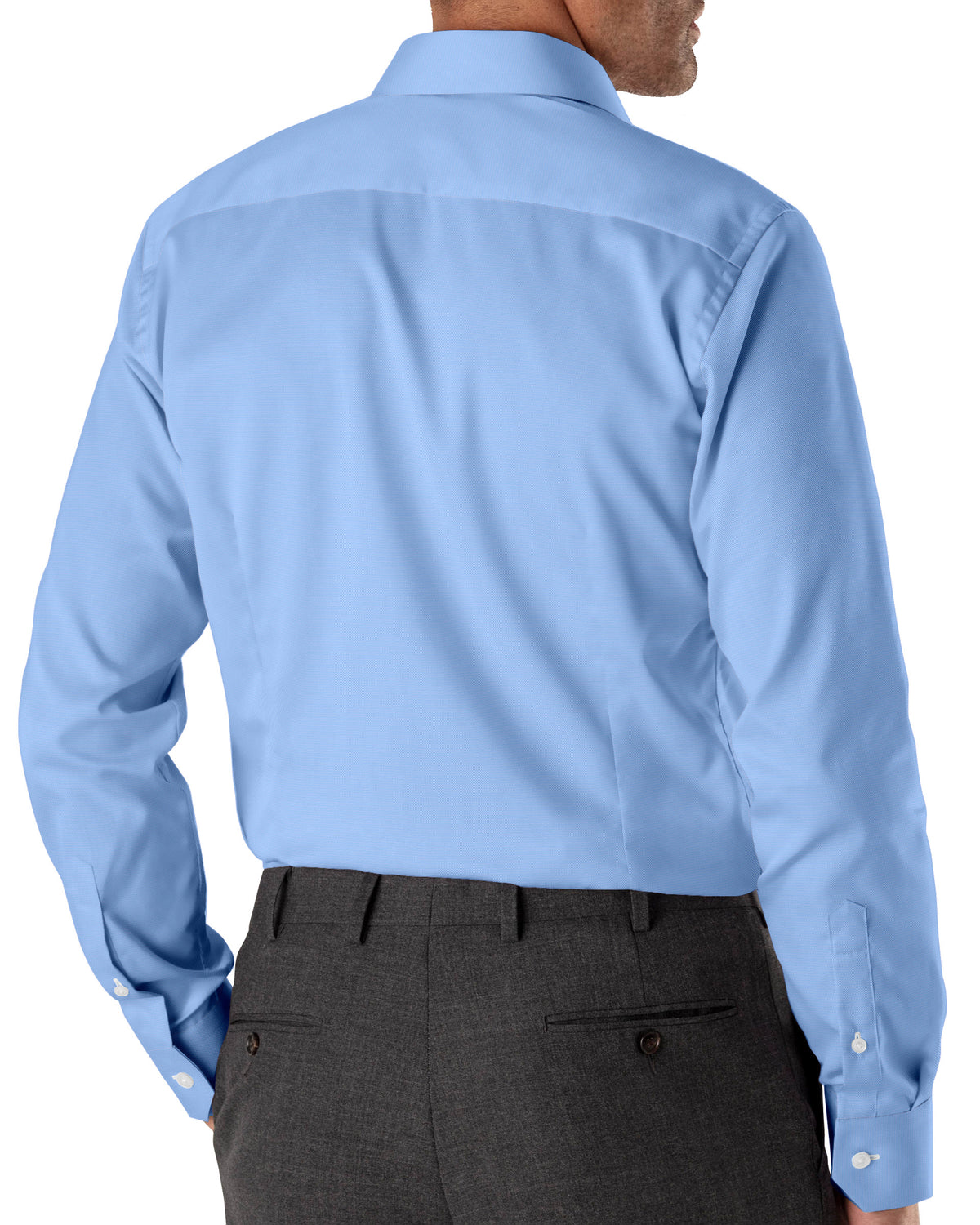 Shivas Blue Twill Micropattern Giza Cotton Shirting Fabric (LS-176-G)
