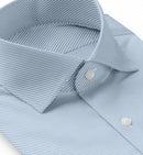 Image of a Blue Twill Micropattern Giza Cotton Shirting Fabric