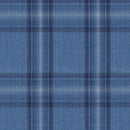Image of a Blue Worsted Checks Merino Wool Pants Fabric