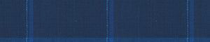 Charcoal & Blue Worsted Checks Merino Wool Suiting Fabric
