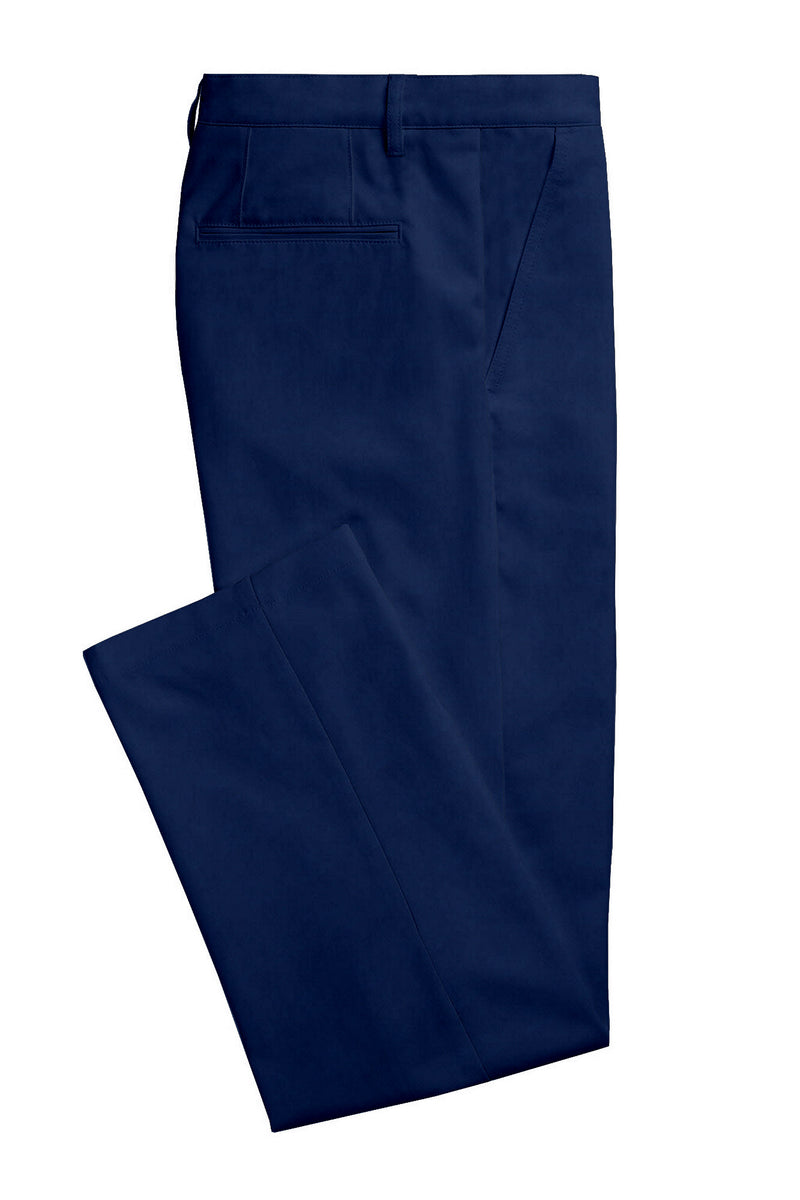 Image of a Blue Worsted Solids Merino Wool Pants Fabric