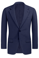 Image of a Blue Worsted Twill Wool Stretch Blazers Fabric