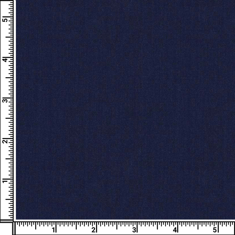 Image of a Blue Worsted Twill Wool Stretch Pants Fabric