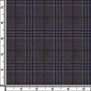Image of a Brown & Blue Worsted Checks Merino Wool Blazers Fabric