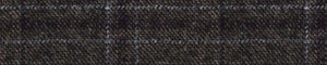 Blue & Brown Flannel Checks Merino Wool Pants Fabric