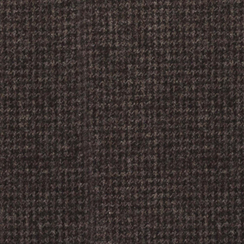 Image of a Brown Flannel Houndstooth Merino Wool Blazers Fabric