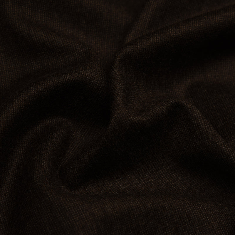 Image of a Brown Worsted Micropattern Merino Wool Pants Fabric