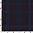 Image of a Burgundy & Blue Worsted Checks Merino Wool Suiting Fabric