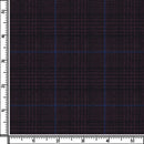 Image of a Burgundy & Sky-Blue Worsted Checks Merino Wool Blazers Fabric