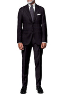 Image of a Burgundy & Sky-Blue Worsted Checks Merino Wool Blazers Fabric