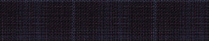 Midnight-Blue & Blue Worsted Checks Merino Wool Suiting Fabric