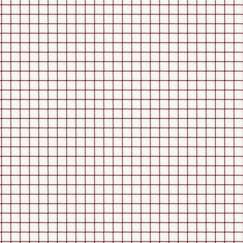 Image of a Burgundy & White Twill Checks Giza Cotton Shirting Fabric
