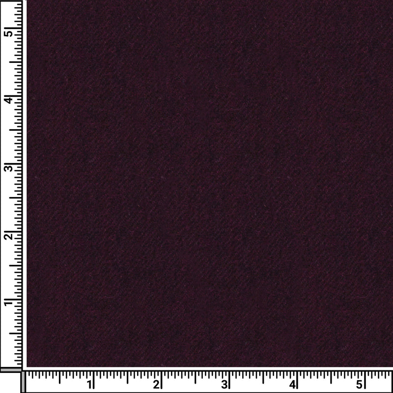 Image of a Burgundy Flannel Twill Merino Wool Pants Fabric