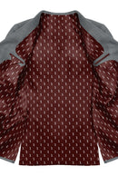 Image of a Burgundy Satin Prints Poly Viscose Lining Fabric