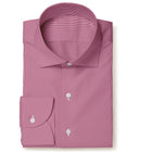 Image of a Candy & White Poplin Stripes Giza Cotton Shirting Fabric