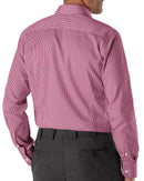 Image of a Candy & White Poplin Stripes Giza Cotton Shirting Fabric