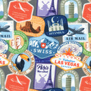 Image of a Candy Satin Prints Poly Viscose Lining Fabric