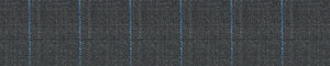 Grey & Blue Worsted Stripes Merino Wool Suiting Fabric