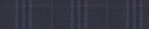 Midnight-Blue & Red Worsted Checks Merino Wool Suiting Fabric