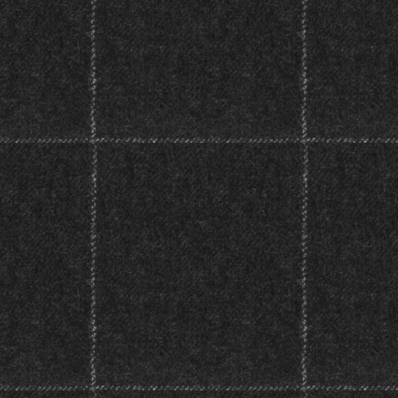 Image of a Charcoal & Silver Flannel Checks Merino Wool Blazers Fabric
