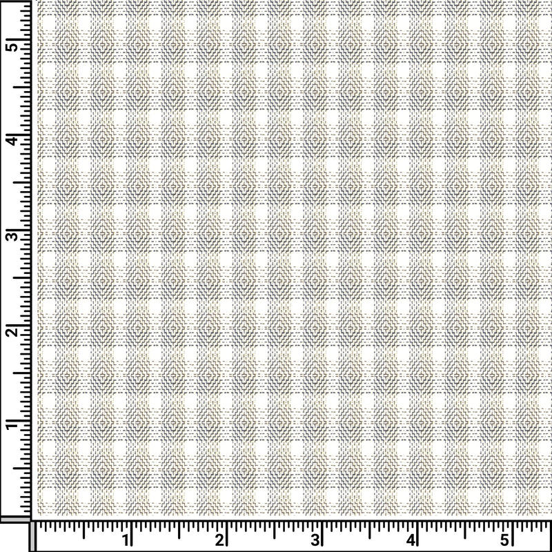 Image of a Charcoal & White Dobby Checks Giza Cotton Shirting Fabric