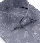 Image of a Charcoal & White Dobby Jacquard Giza Cotton Shirting Fabric