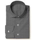 Image of a Charcoal Dobby Checks Giza Cotton Shirting Fabric