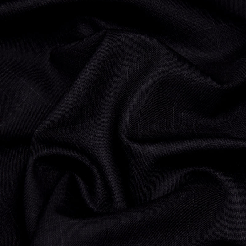 Image of a Charcoal Worsted Checks Merino Wool Suiting Fabric