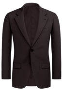 Image of a Charcoal Worsted Twill Wool Stretch Blazers Fabric