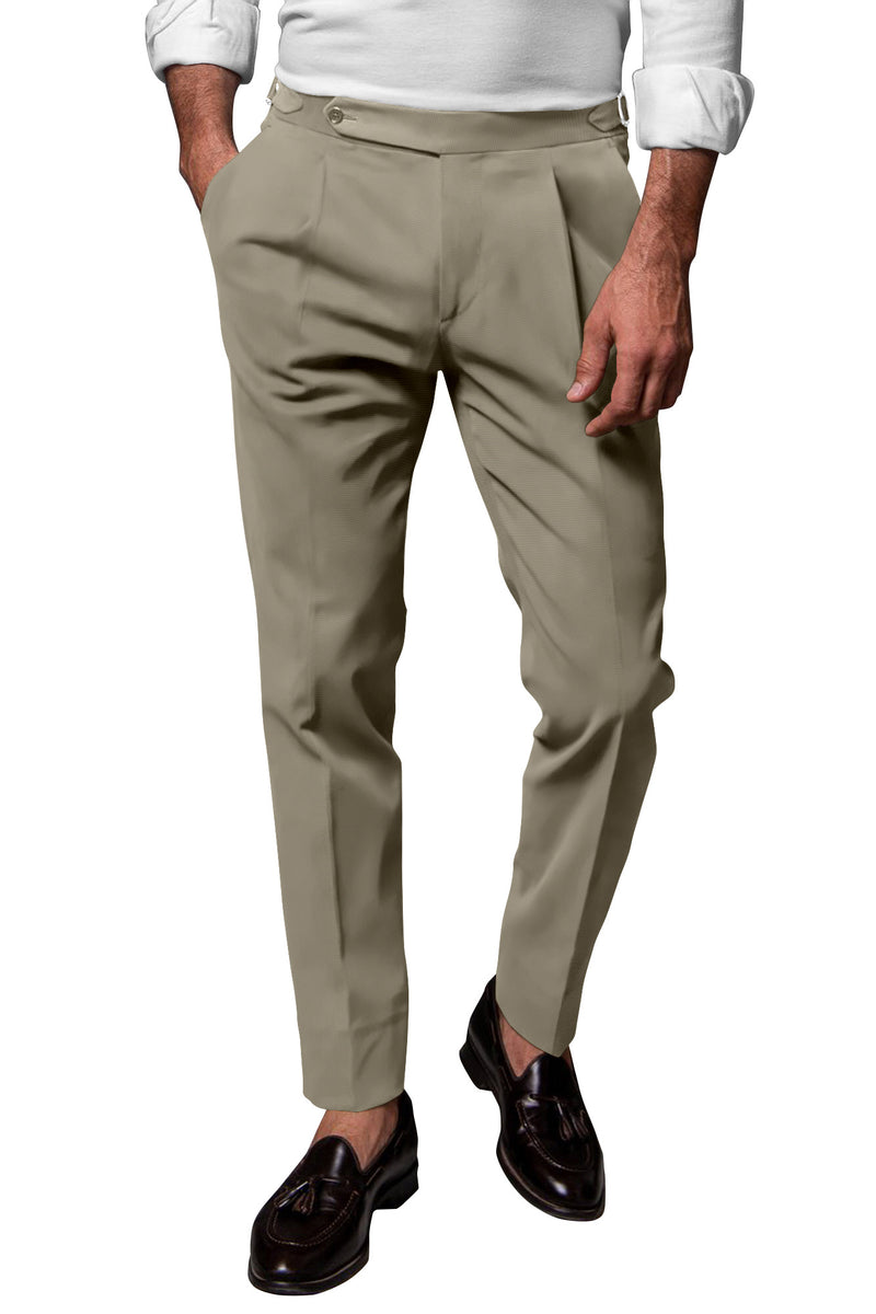 Loro Piana Fabric Slate S150s Wool Dress Pant - Custom Fit Tailored Clothing