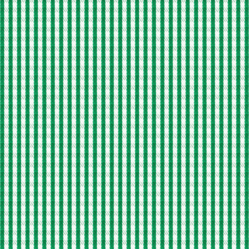Image of a Green & White Twill Checks Giza Cotton Shirting Fabric