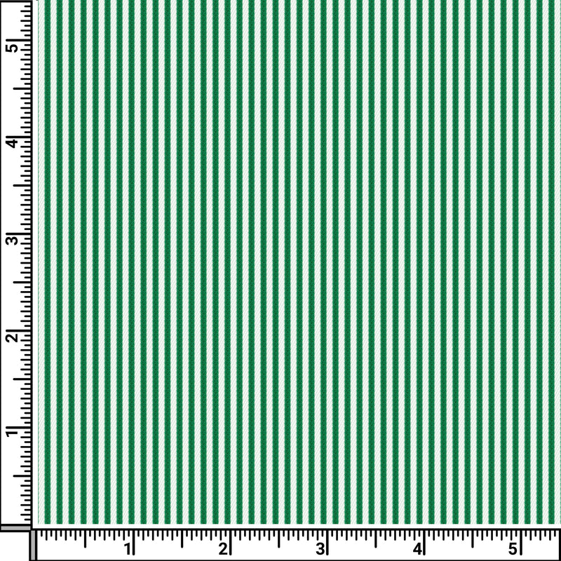 Image of a Green & White Twill Stripes Giza Cotton Shirting Fabric