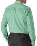 Image of a Green Poplin Checks Giza Cotton Shirting Fabric