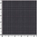Image of a Grey & Black Worsted Checks Merino Wool Pants Fabric