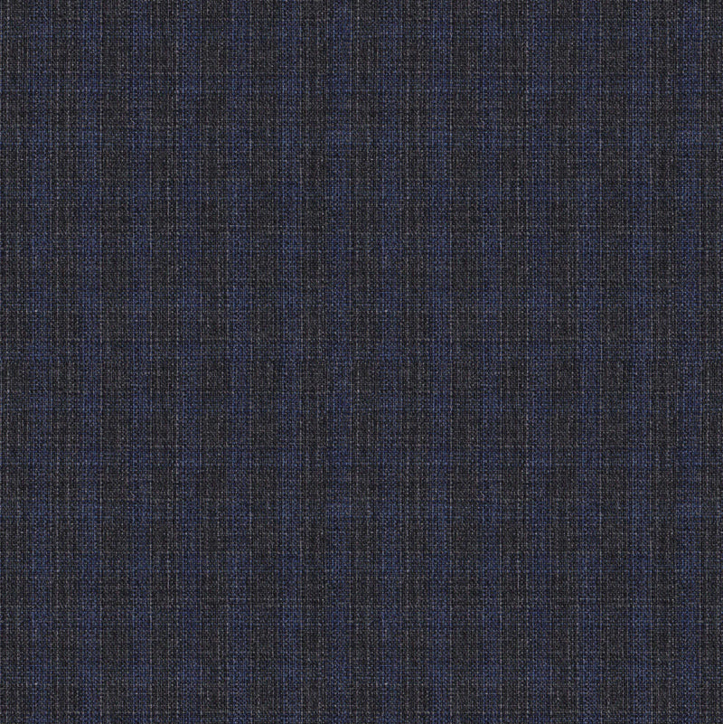 Image of a Grey & Blue Worsted Checks Merino Wool Blazers Fabric