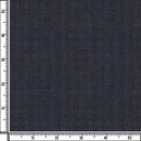 Image of a Grey & Blue Worsted Checks Merino Wool Pants Fabric