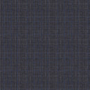 Image of a Grey & Blue Worsted Checks Merino Wool Suiting Fabric