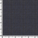 Image of a Grey & Blue Worsted Checks Merino Wool Suiting Fabric