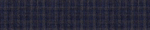 Midnight-Blue & Charcoal Worsted Checks Merino Wool Suiting Fabric