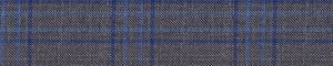 Green & Navy-Blue Worsted Checks Merino Wool Suiting Fabric