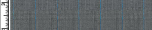 Navy-Blue & Blue Worsted Stripes Merino Wool Suiting Fabric