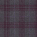 Image of a Grey & Maroon Worsted Checks Merino Wool Suiting Fabric