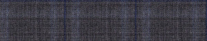 Blue & Mid-Blue Worsted Checks Merino Wool Blazers Fabric