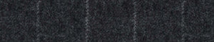 Black & Brown Flannel Stripes Merino Wool Suiting Fabric