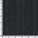 Image of a Grey & Silver Flannel Stripes Merino Wool Suiting Fabric