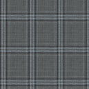 Image of a Grey & Silver Worsted Checks Merino Wool Suiting Fabric